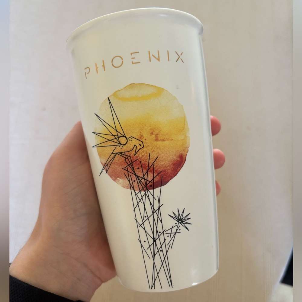 Starbucks, original double wall ceramic Phoenix travel cup